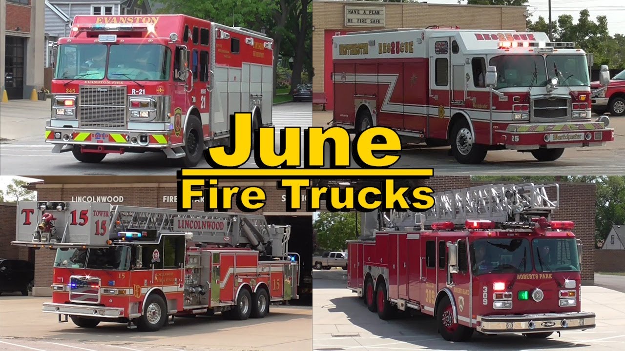 Month of June Fire Trucks Responding 2025