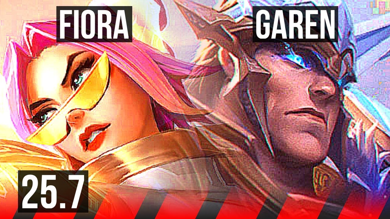 FIORA vs GAREN (TOP) | 10/3/5 | KR Challenger | 25.7