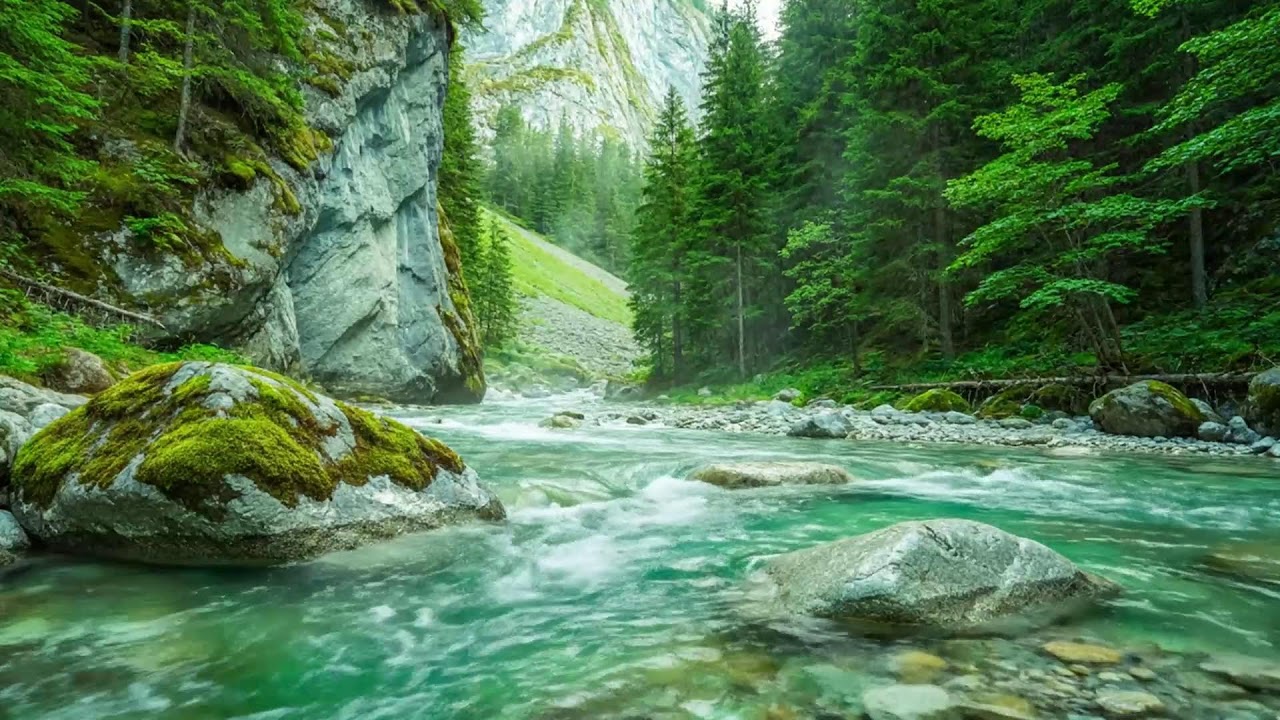 Flowing River ASMR for Sleep and Study 🌿 Relaxing Nature Sounds