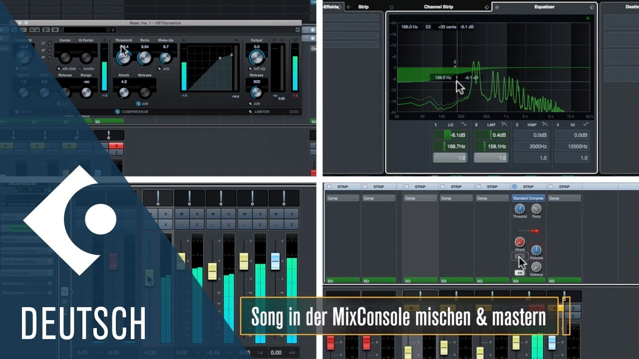 Wie man in der MixConsole mischt und mastert | Erste Schritte mit Cubase AI und LE