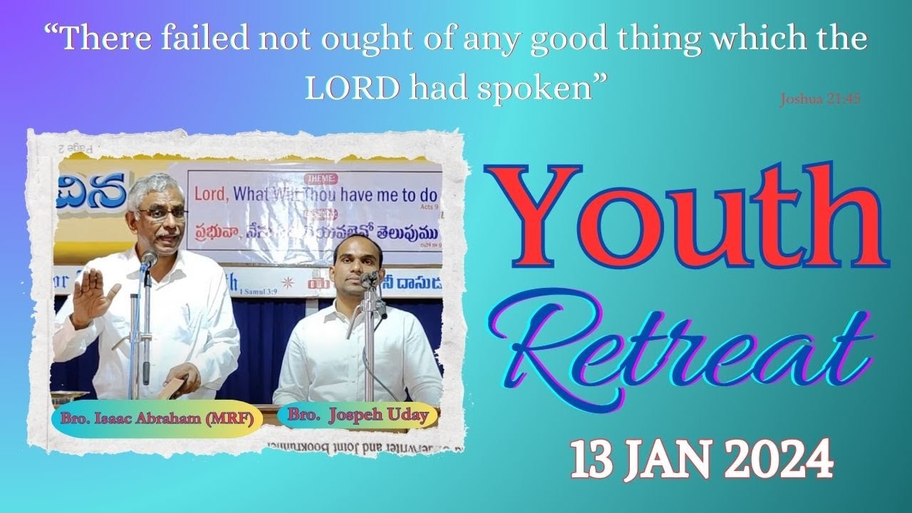 Special Meeting Day 1|| afternoon Q & A session || Bro. Isaac (MRF) || #shalemBhanur || 13-1-2024