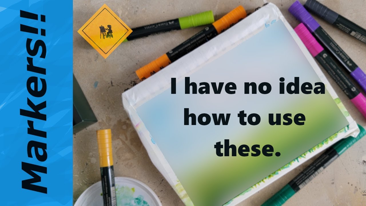 I have NO idea what I am doing | Trying Faber-Castell Albrecht Durer Watercolor Markers.