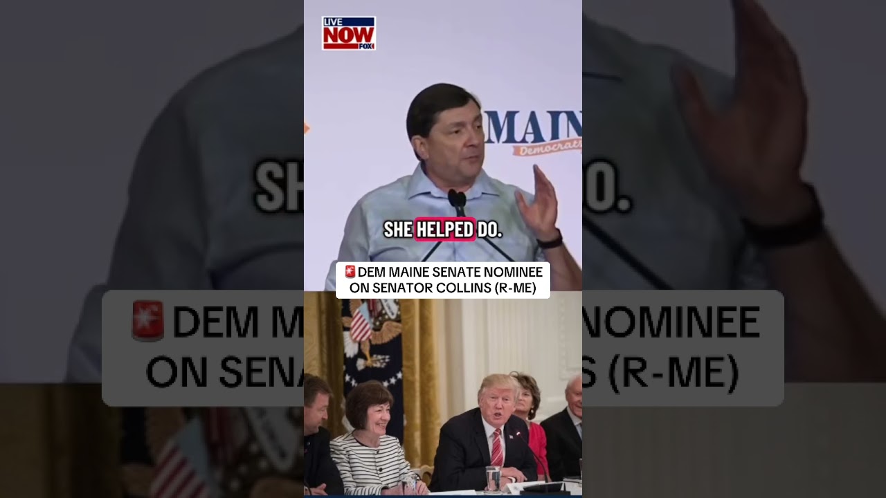 Democratic Maine Senate nominee Troy Jackson on Senator Susan Collins (R-ME). #trump #news