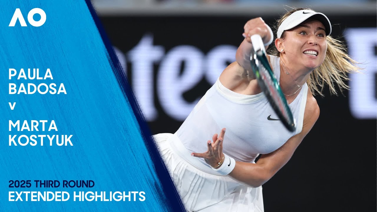 Paula Badosa v Marta Kostyuk Extended Highlights | Australian Open 2025 Third Round
