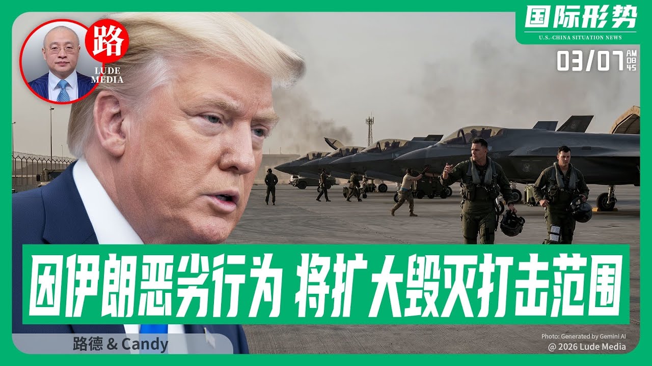 【路德社】川普发出最严厉警告，因伊朗恶劣行为，将扩大毁灭打击范围，原本未被列目标的地区与相关人群将被纳入彻底摧毁清单！白宫同时表态将从伊政权手中夺取其所有石油控制权3/7/2026 Candy