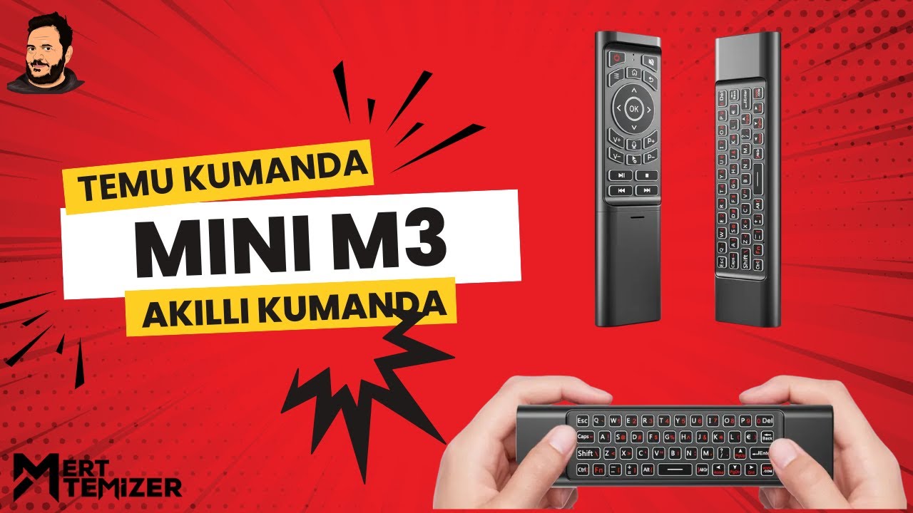 Temu'dan Hem Bluetooth Hem Usb Hem Kızıl&ouml;tesi Akıllı Kumanda Mini M3