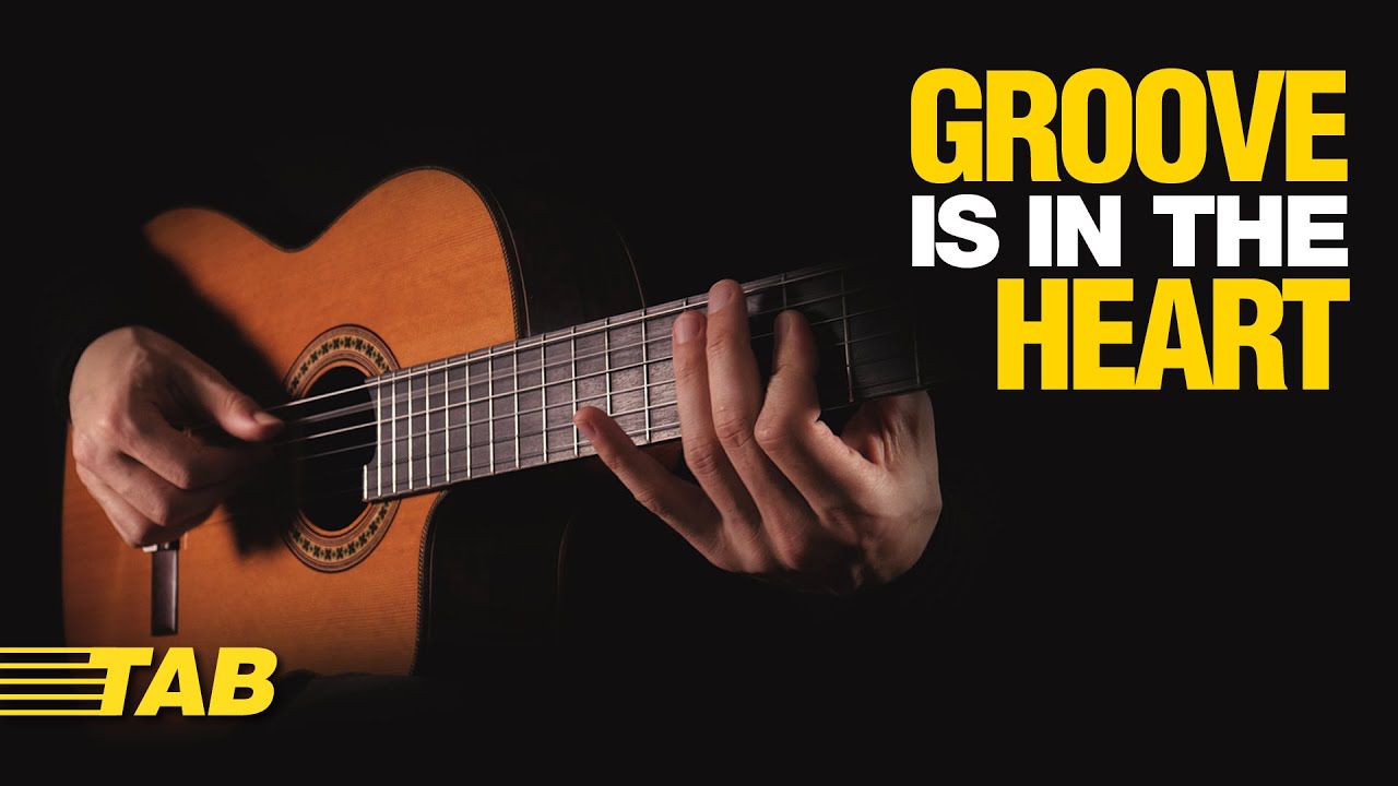 FUNKY FINGERSTYLE ON A FIRE ▶▶ Groove is in the Heart (TAB)