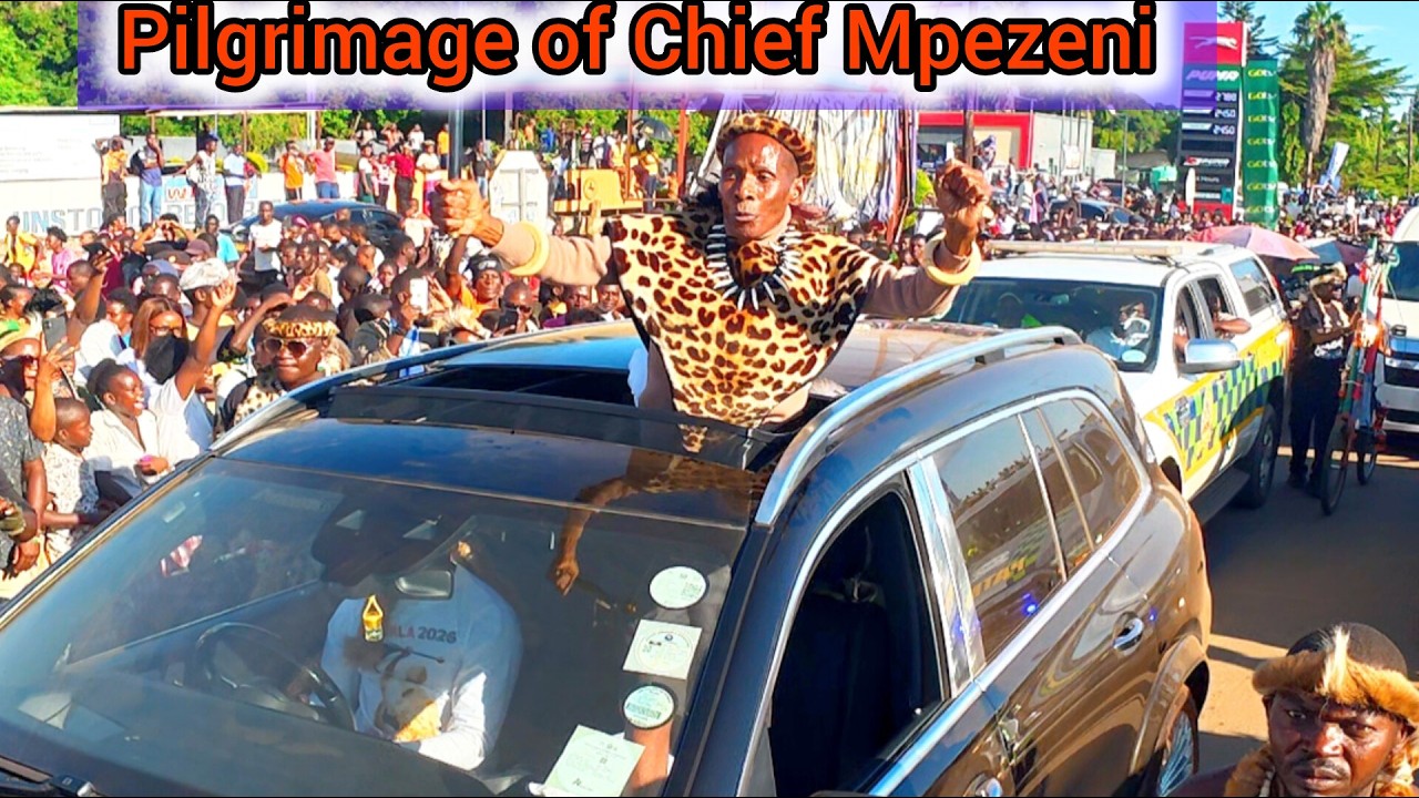 King Mpezeni's Procession from Ephendukeni to Laweni  during Ncwala traditional ceremony 2026