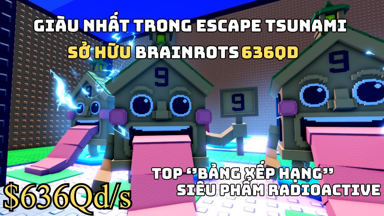 TRỞ THÀNH NGƯỜI GIÀU NHẤT NHỜ SỞ HỮU BRAINROT 636Qd TRONG ESCAPE TSUNAMI FOR BRAINROT