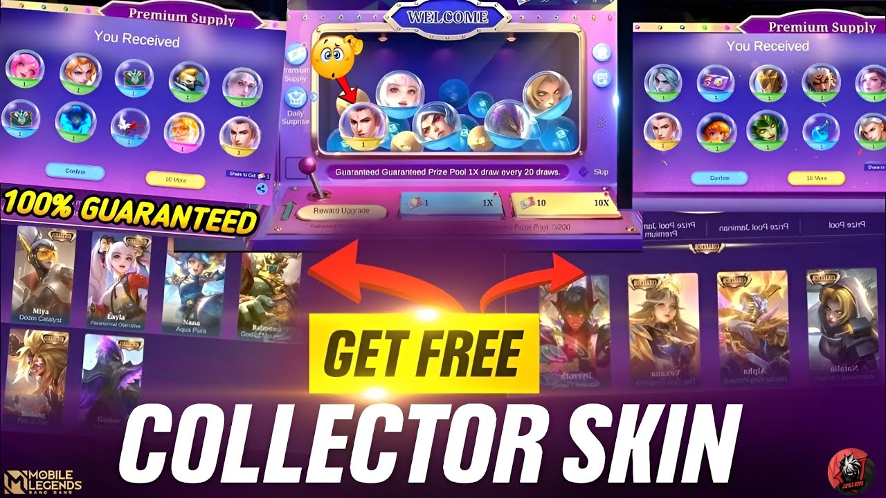 Gachapon Event - Collect Free COLLECTOR & Luckybox Skin 🔥 #mobilelegends #luckybox
