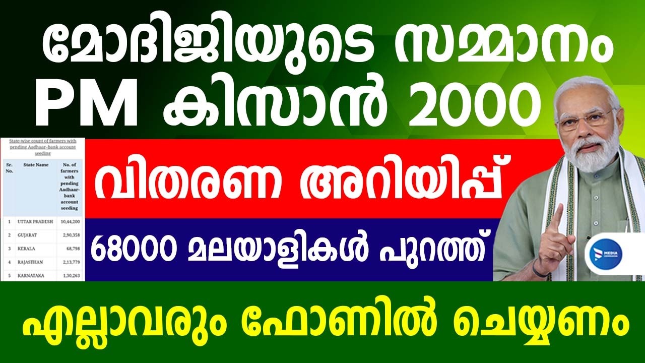 PM കിസാൻ 2000 വീണ്ടും കിട്ടുന്നവരെല്ലാം ഫോണിൽ ഇക്കാര്യം ചെയ്യണേ അറിയിപ്പ് വന്നു|PM Kisan Malayalam