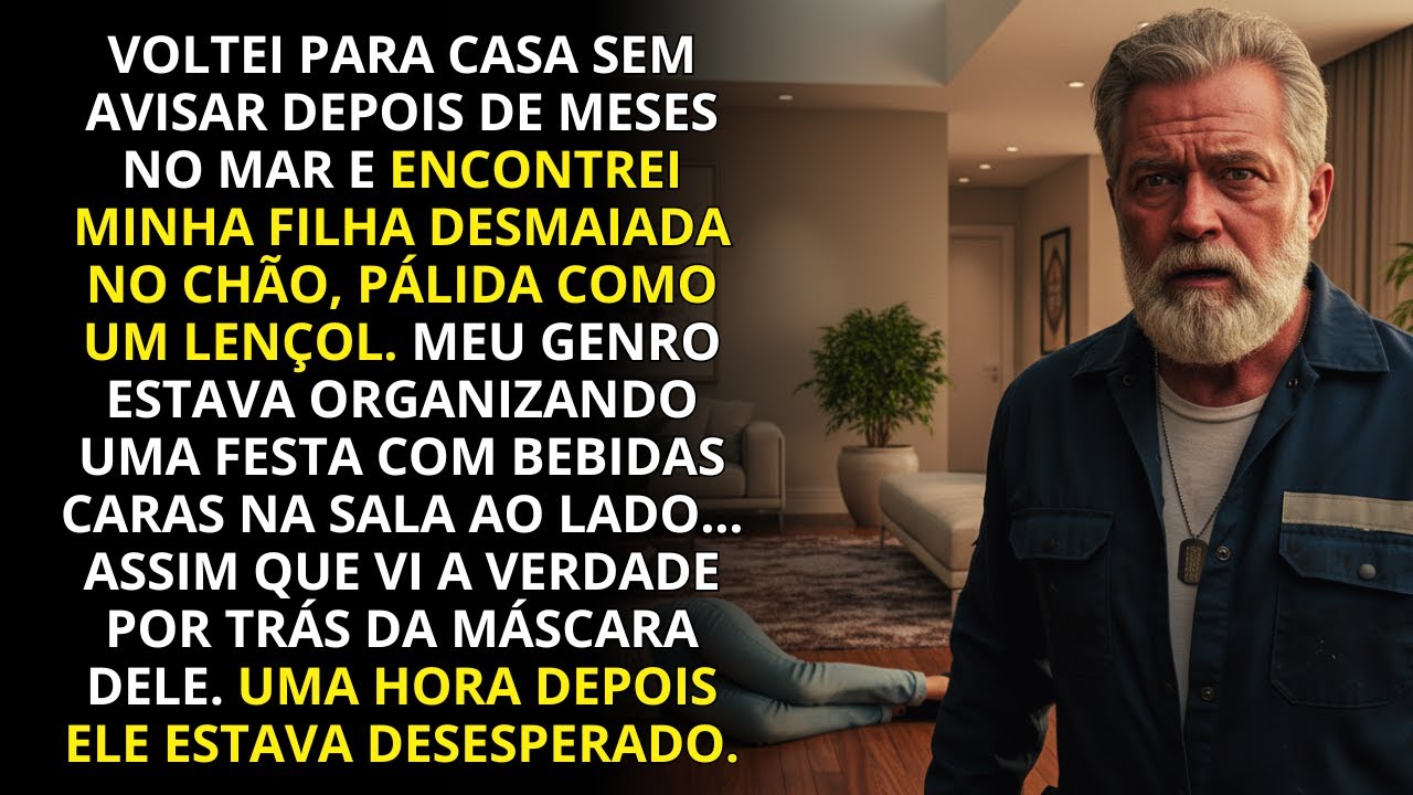 Voltei pra casa sem avisar… e encontrei minha filha desmaiada, enquanto meu genro dava uma festa.