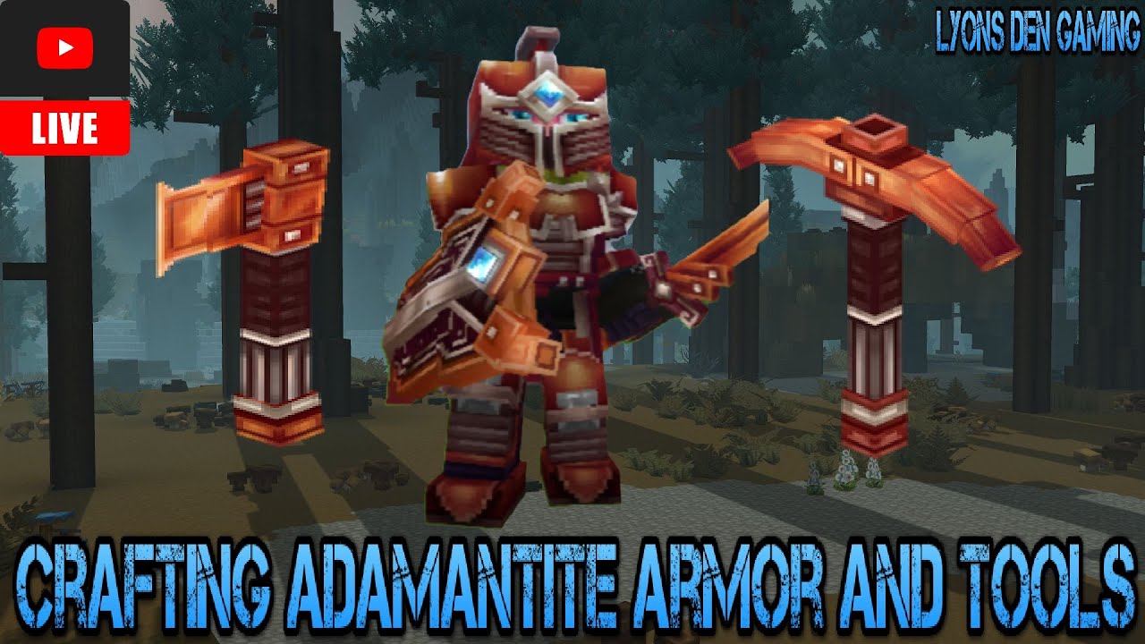 Crafting Adamantite Armor and Tools in Hytale (Livestream Series Episode #10)