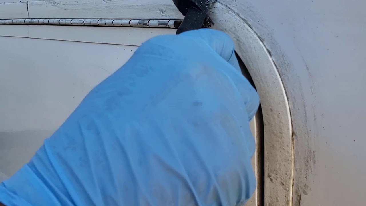 Removing old calk and silicone from RV