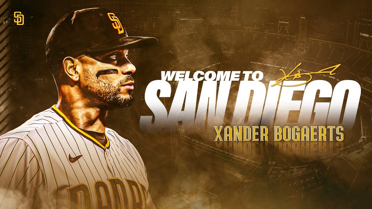 The Padres introduce Xander Bogaerts from Petco Park
