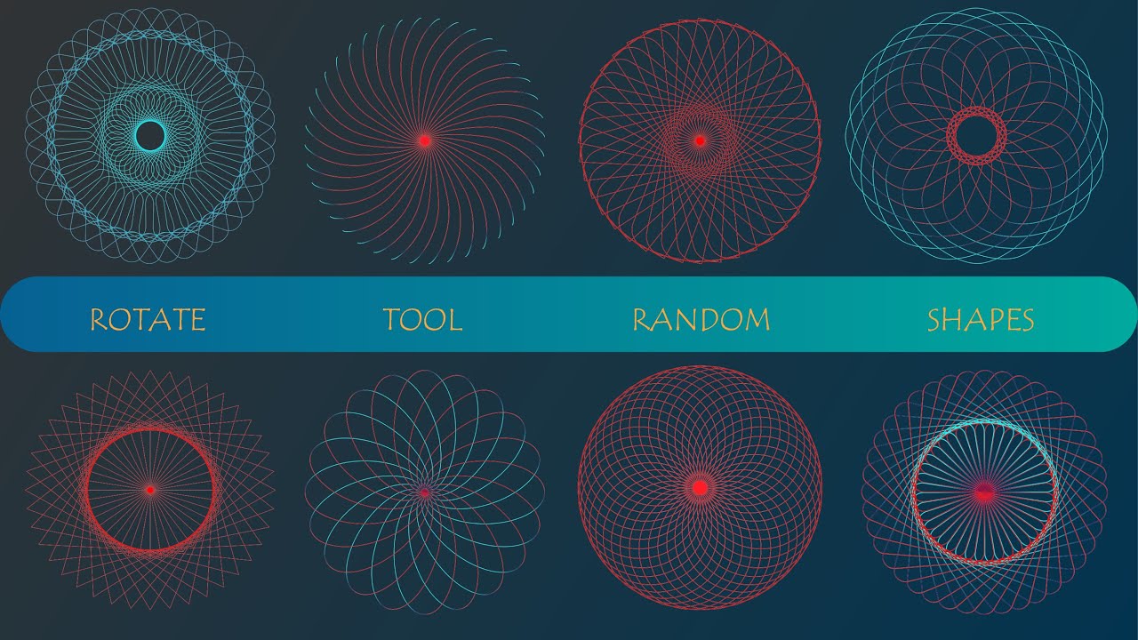 🔥 Rotate tool with Random Shapes | Adobe Illustrator |Cool Design | KEP 🔥
