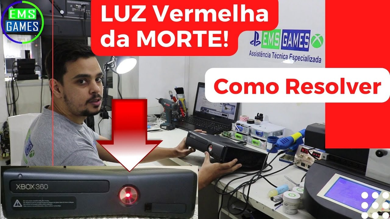 Como consertar xbox 360 com luz vermelha - erro 0101 | Luz vermelha da morte