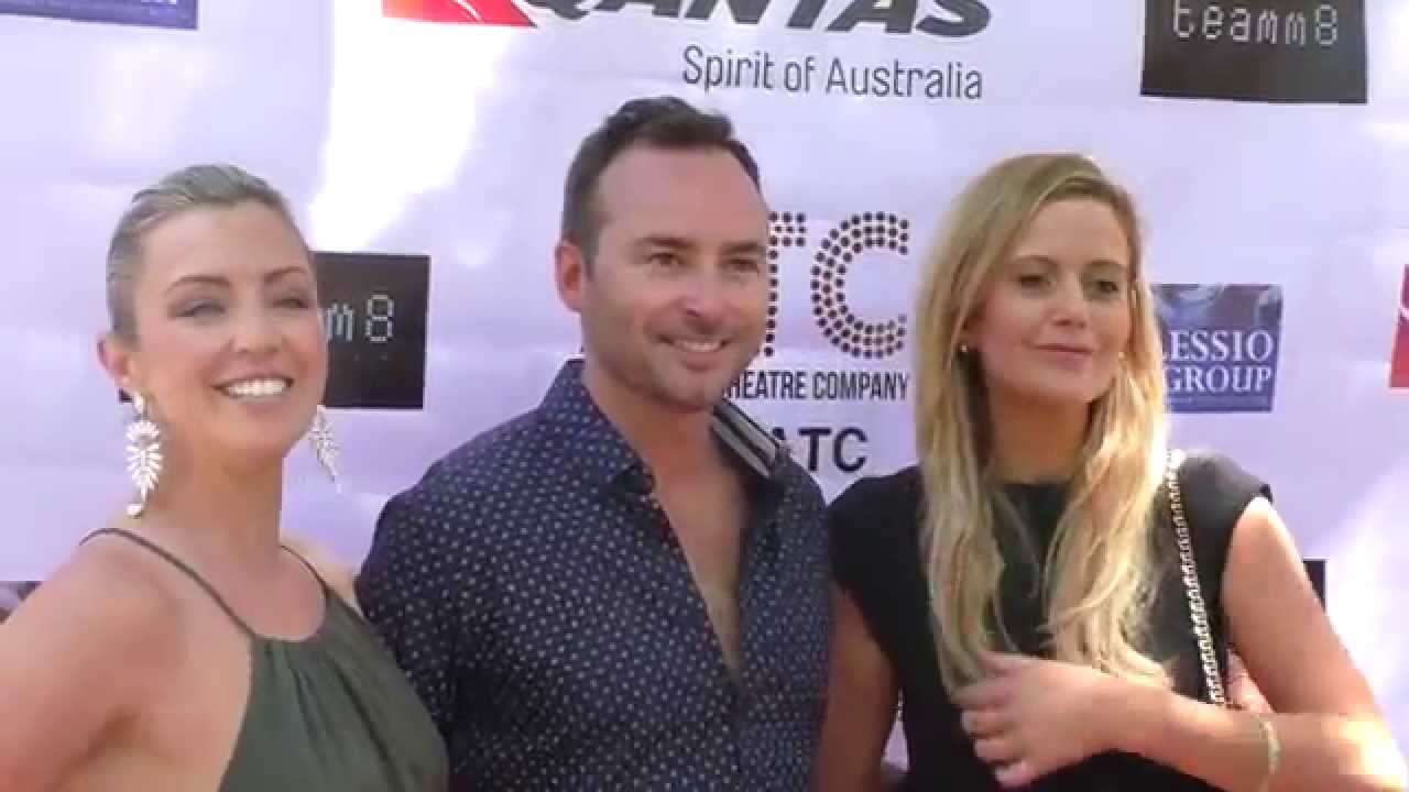 Rachael Carpani and Jacinta Stapleton arriving to the Australian Theatre Company Summer Pool Party @