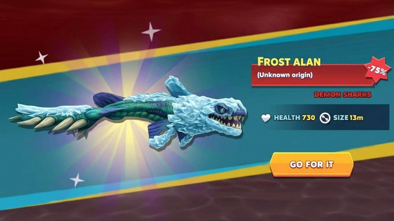 FROST ALAN UNLOCKED AND KILL ALL SHARK - BIG SHARK | Hungry Shark Evolution