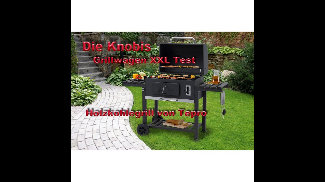 Die Knobis: Grillwagen Toronto XXL Test von Tepto Holzkohlegrill