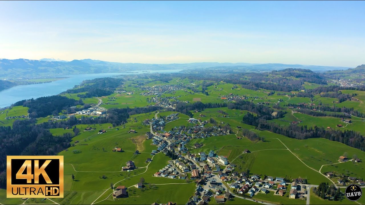 4K | SEE-GASTER - SWITZERLAND | Drone Footage | Cinematic Aerial | Relaxation Video w/ Ambient Music