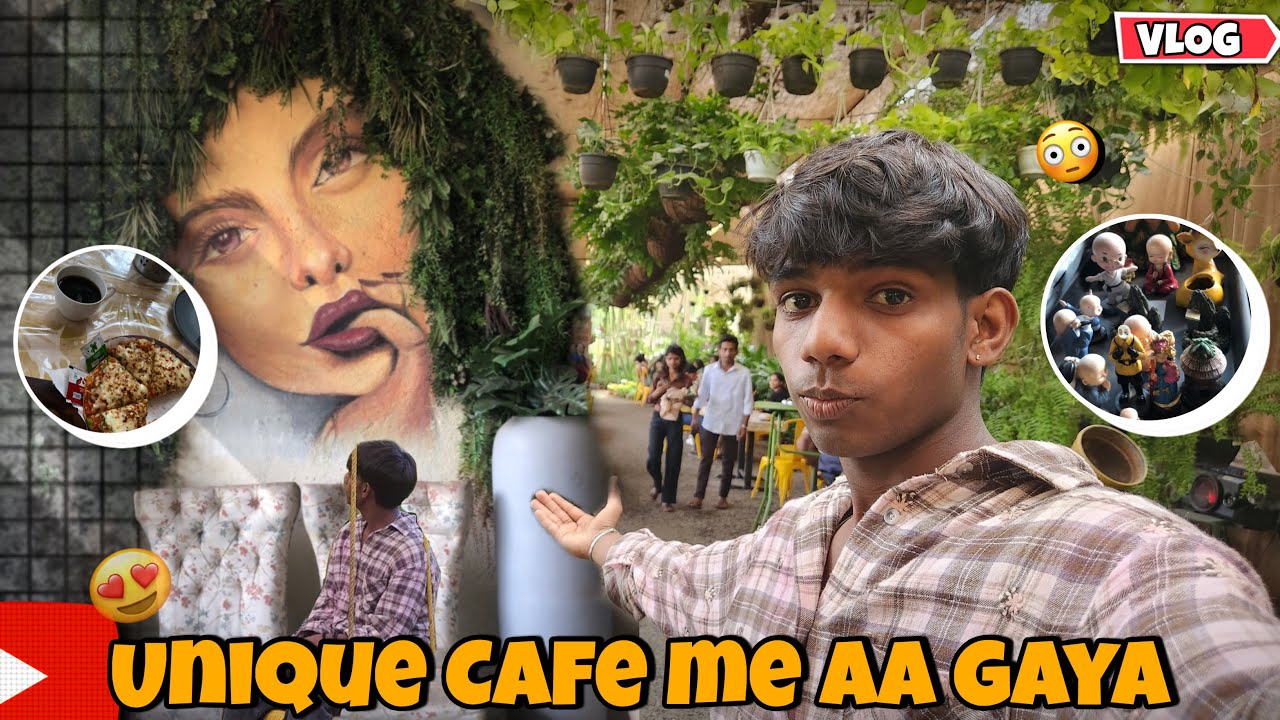 UNIQUE CAFE MY BAAGAN CAFE KHA KHA KE BHAOT MAST THA 😍      #vlog #dailyvideoblog #cafe #viralvlogs 