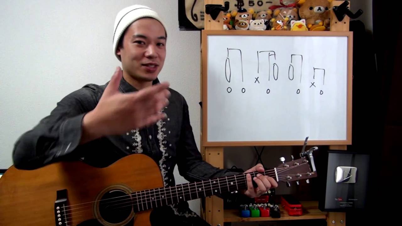 ギターレッスン【アコギでパツッという音を出す方法2/2】少し難しいパターン