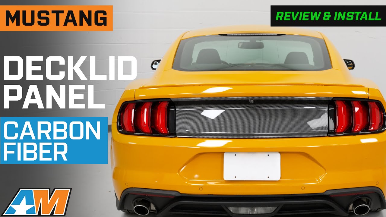 2015-2023 Mustang Decklid Panel; Carbon Fiber Print Review & Install