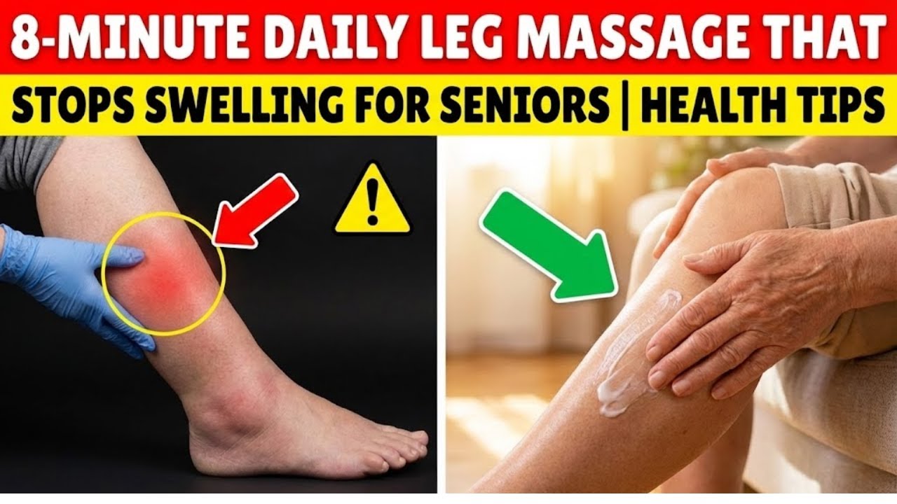 8-Minute Daily Leg Massage That Stops Swelling for Seniors | Health Tips