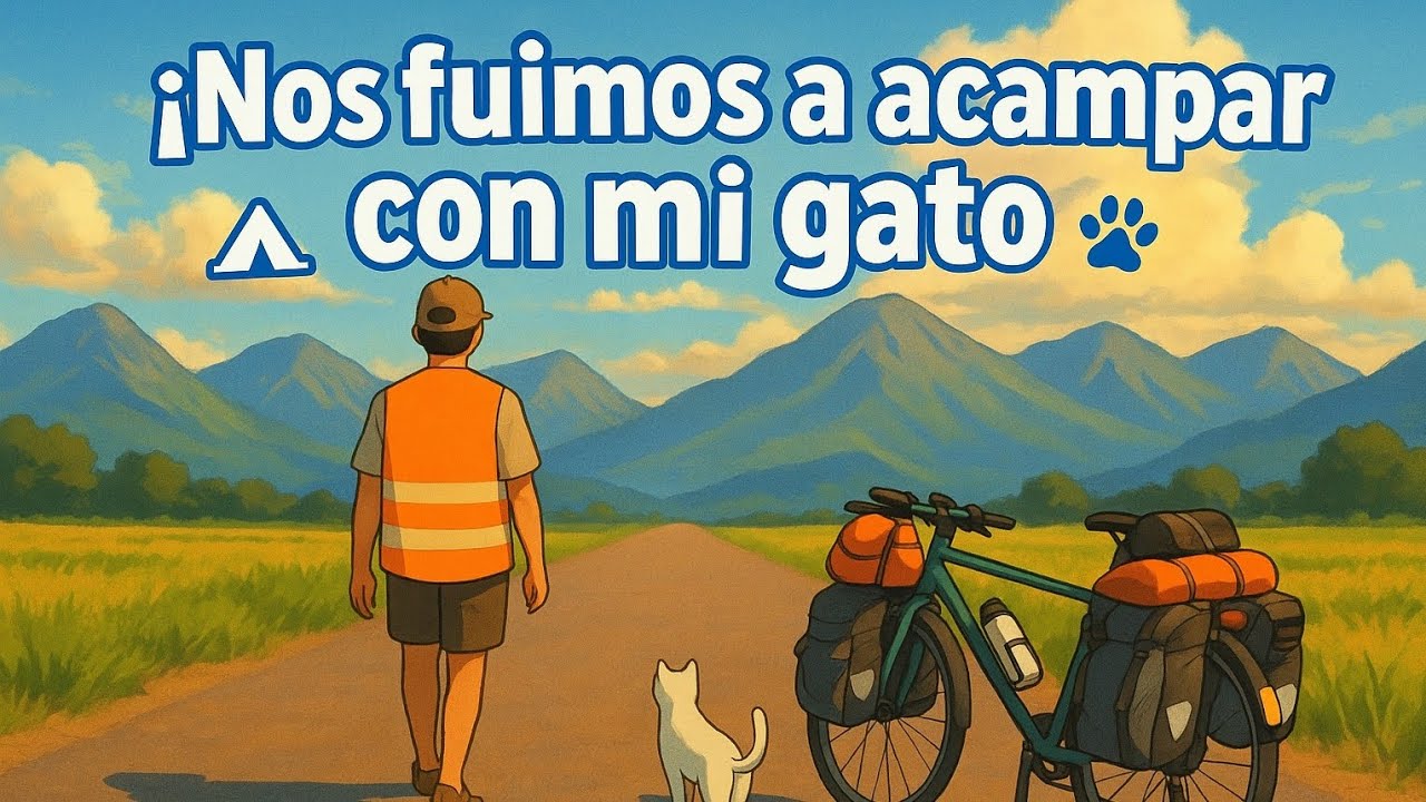 Viajarías en bici?| UnMichiViajero en las sierras🐈🏕⛰💫