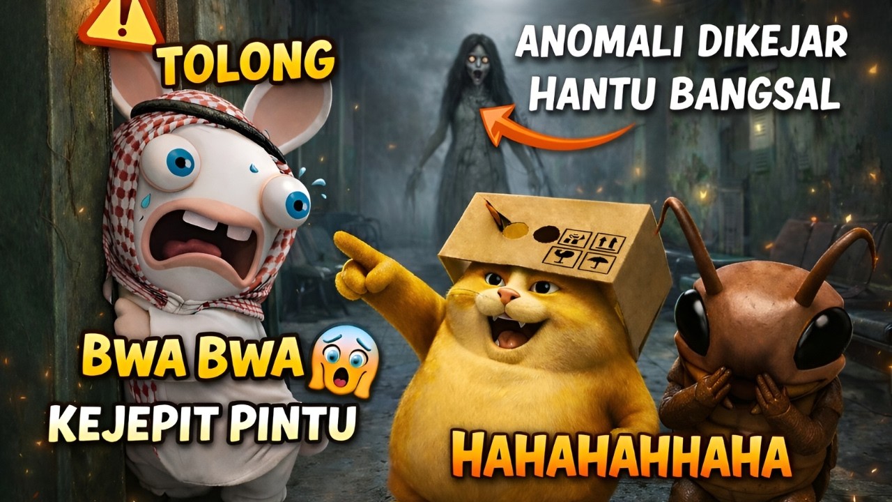 KITAA DIKEJAR HANTU BANGSAL TAPI AKU MALAH KEJEPIT PINTUU - Kegimikan Roblox Indonesia