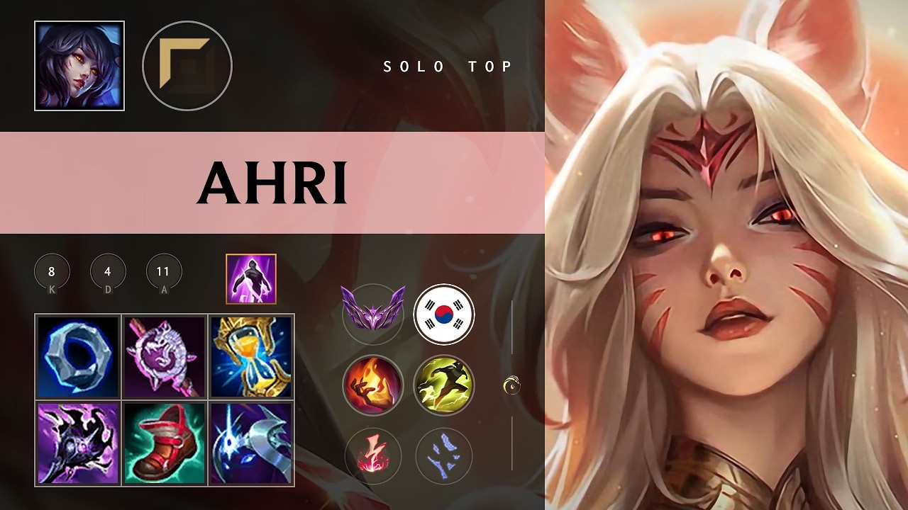Ahri Top vs Rek'Sai - KR Master Patch 26.10