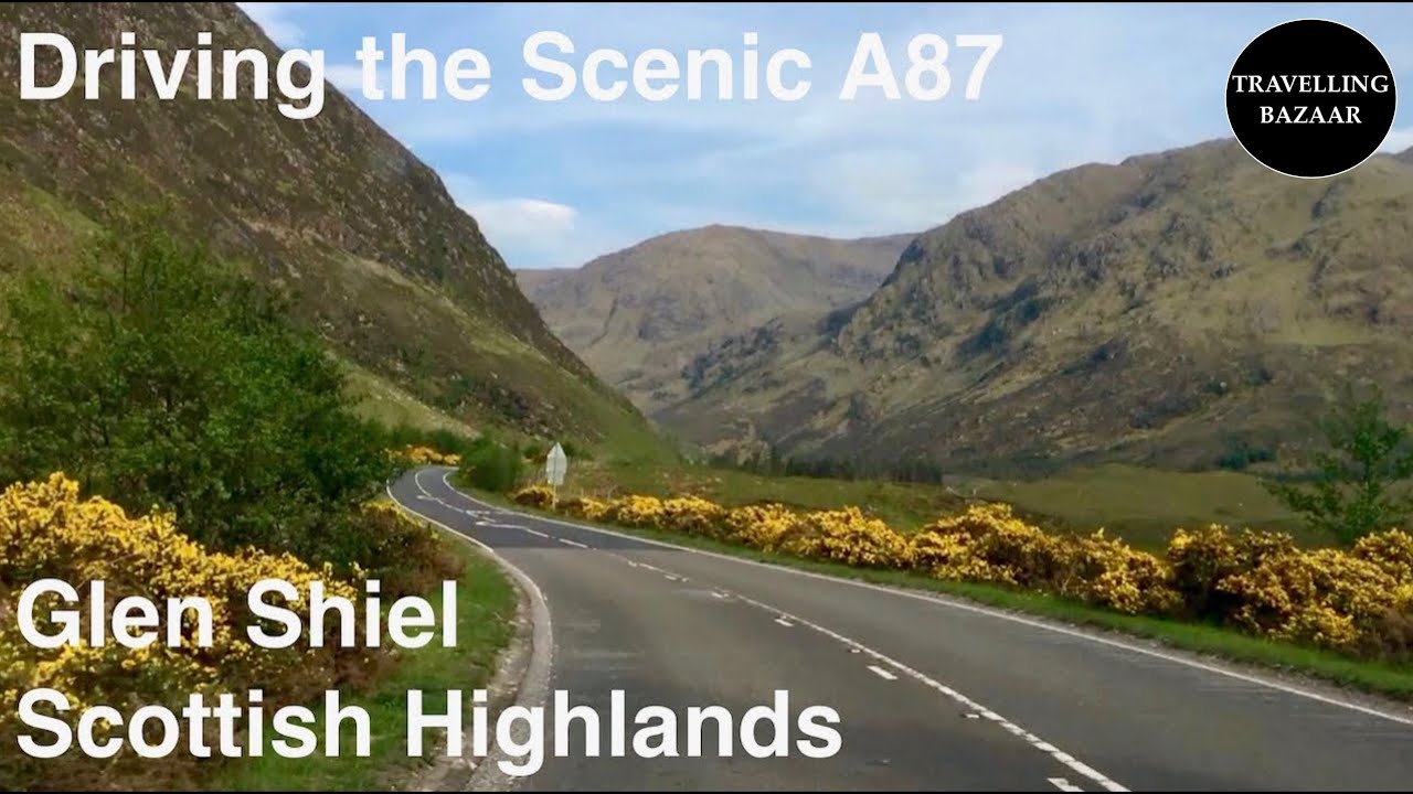 🌎 Beautiful Scenic Drive | A87 through Glen Shiel | Northwest Highlands | Scotland | UK