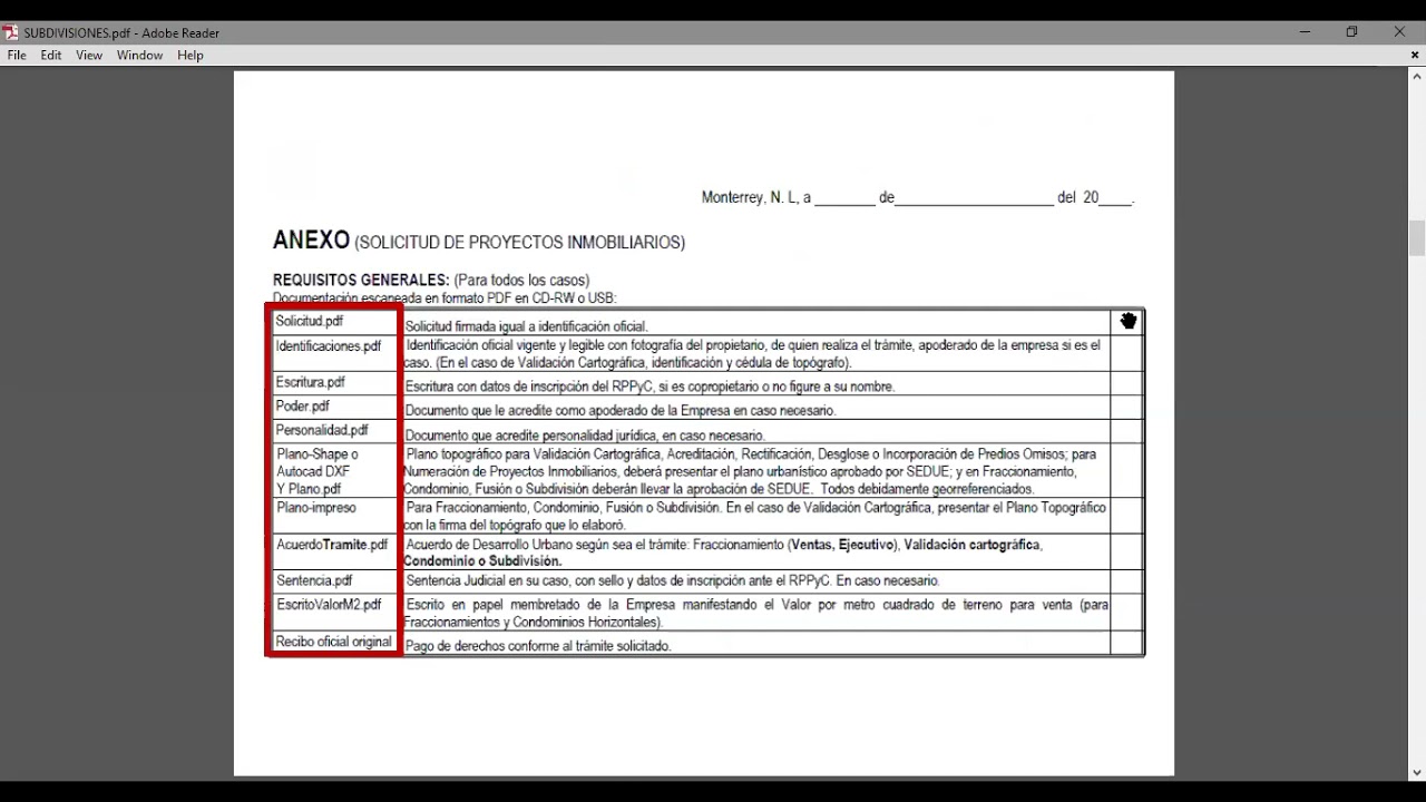 Carga en el Sistema de Gestión Catastral - Caso Subdivisiones