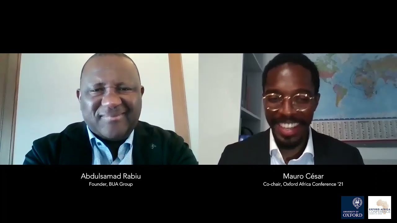 Abdulsamad Rabiu - Oxford Africa Conference 2021