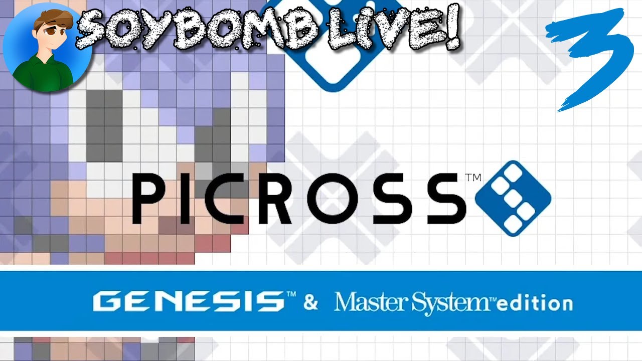 PICROSS S GENESIS & Master System Edition (Switch) - Part 3 | SoyBomb LIVE!