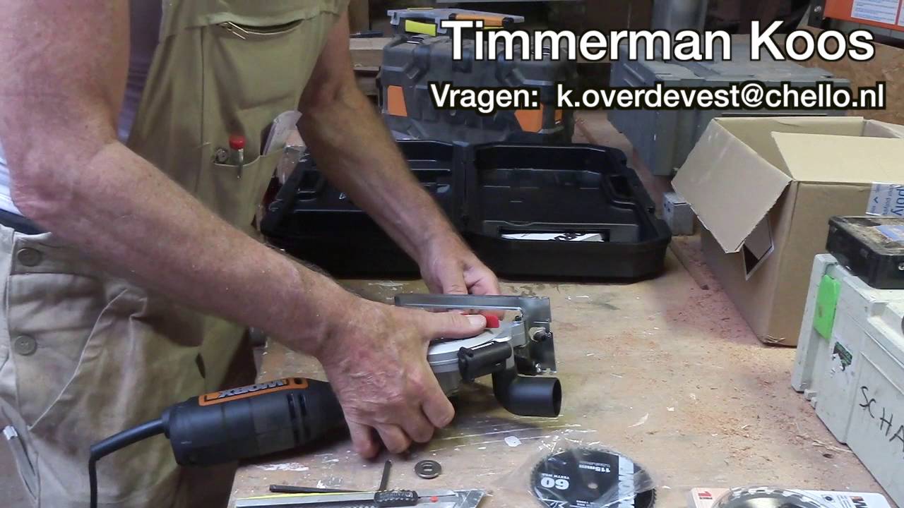 Timmertip 593 De Worx cirkelzaag machine WX427