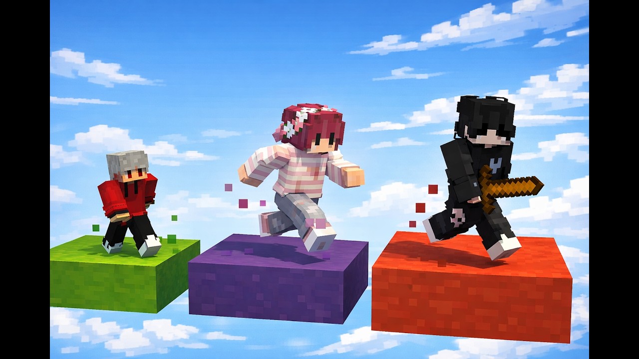 Minecraft Parkuru ama 2 Avcıya Karşı