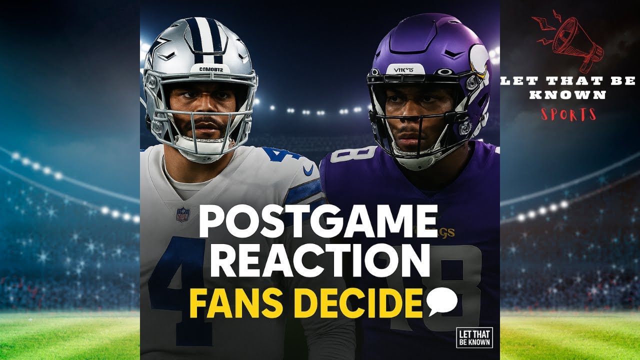 🔴 LIVE: Cowboys vs Vikings Postgame Reaction 😤 | Full Breakdown & Fan Takeover 📱
