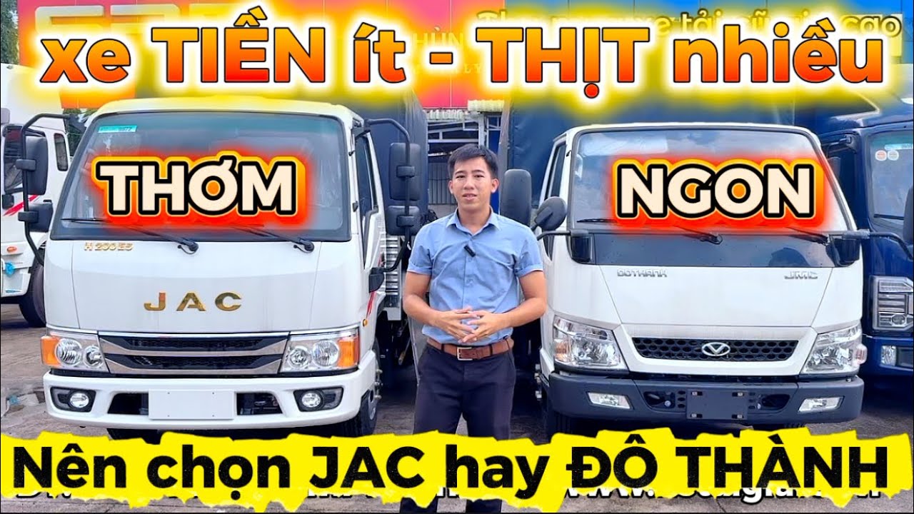 So sánh 2 mẫu xe tải giá mềm nhất - Xe tải Jac H200E5 và Xe tải Đô Thành IZ50s #xetaijac #xetaiiz50s