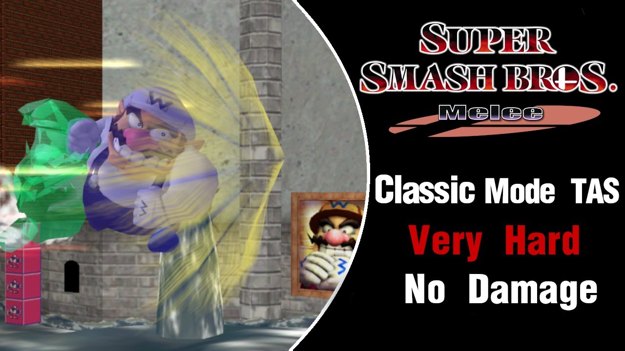 SSBM [TAS] - Wario Classic Mode (Very Hard, No Damage)