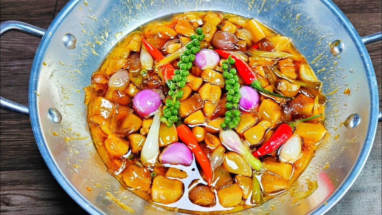 cách làm KHO QUẸT TÓP MỠ sánh kẹo ăn với cơm cháy rau củ luộc đều ngon - Tú Lê Miền Tây