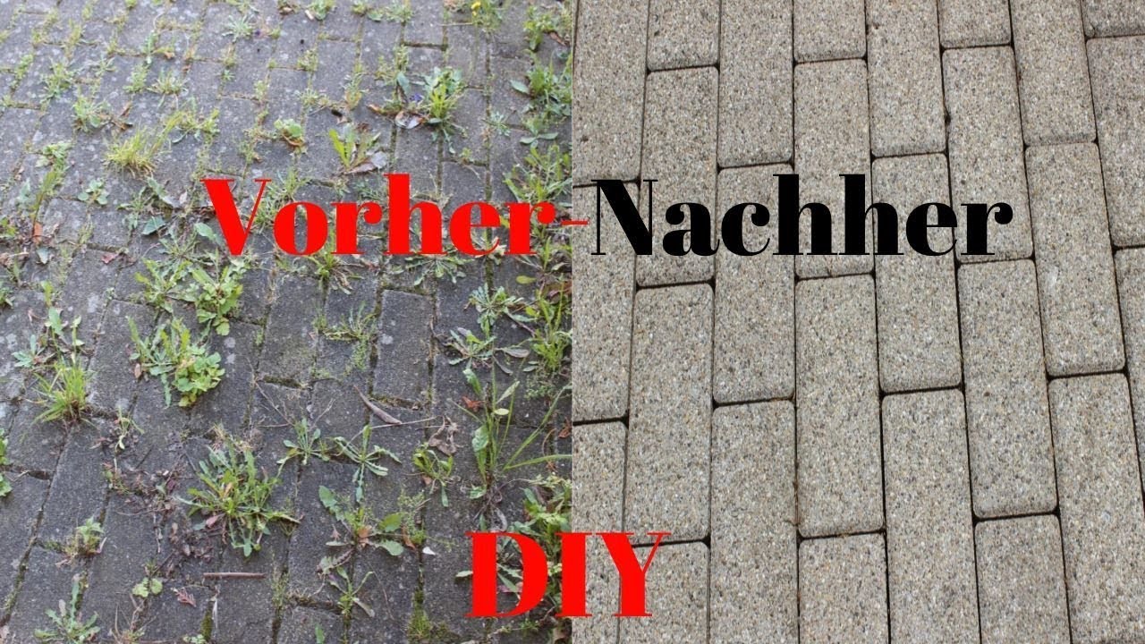 DIY Tipps zum Reinigen von Pflastersteinen/DIY tips for cleaning paving stones