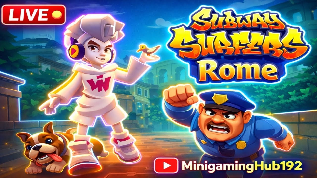 Subway Surfers Rome Live 🔴 | One life Challenge #Subwaysurferslive #gaming #shortsvideo #shorts
