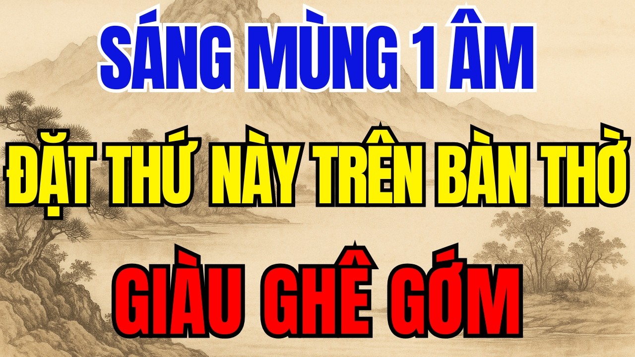 Mùng 1 ÂM Đặt Vật Này LÊN BÀN THỜ Nghèo Cỡ Nào Cũng GIÀU LÊN TRÔNG THẤY, Tài Lộc ĐỔ VỀ NHƯ LŨ!