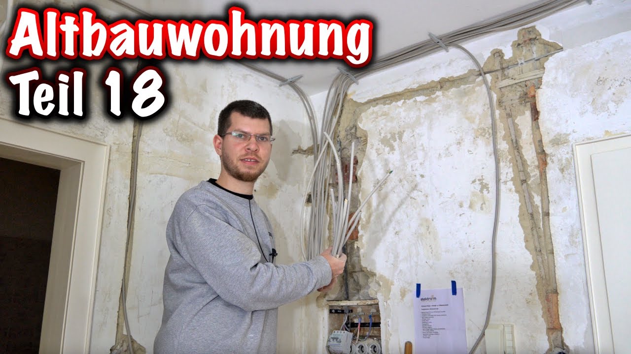 Zuleitungen ziehen - Elektrik in Altbauwohnung erneuern! ElektroM