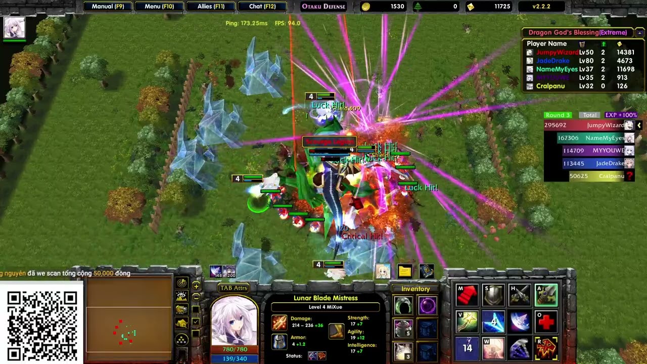 Otaku Defense v2.2.2 - Lunar - không combo được cái nào