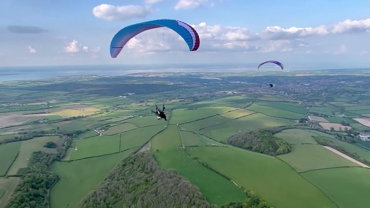 Isle of Wight by Paramotor