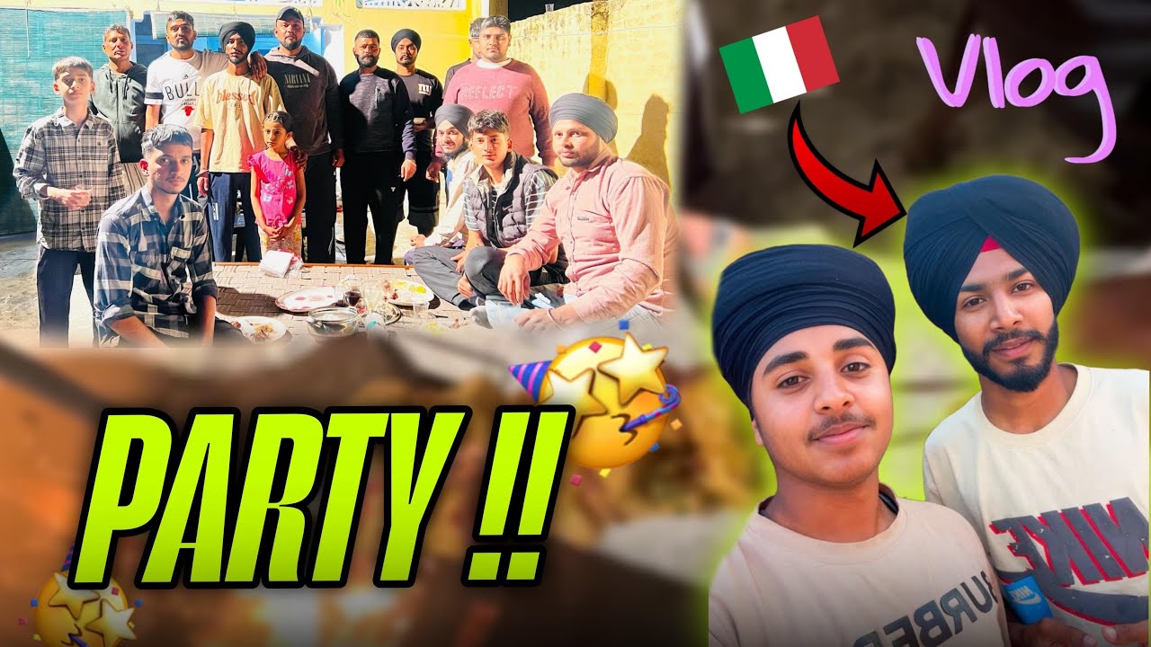 Barbecue Party with friends || munda challa 🇮🇹🇮🇹 nu ||