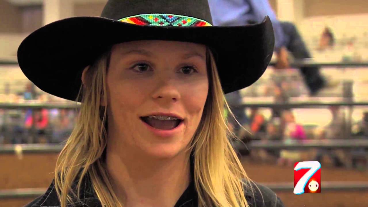 Teenage Girl Challenges Boys in Bull Riding